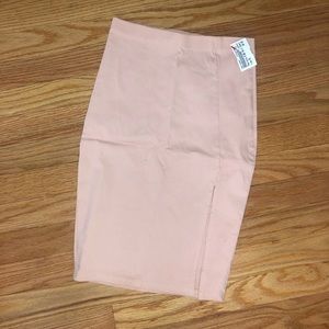 Pencil skirt with slit